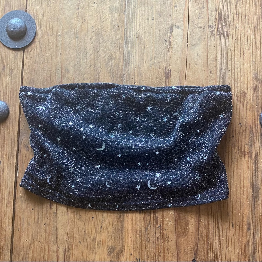 Shimmer star tube top